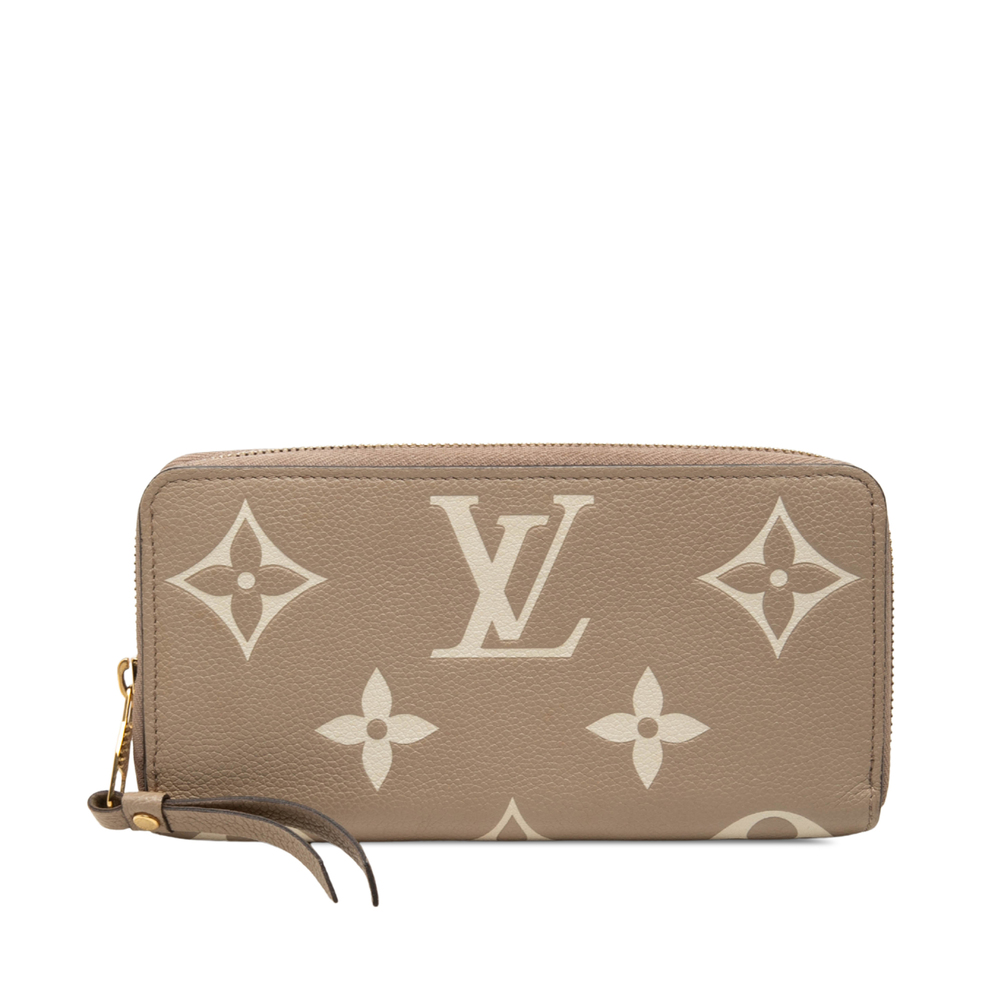 Pre-Loved Louis Vuitton Bicolor Monogram Empreinte Giant Zippy Wallet